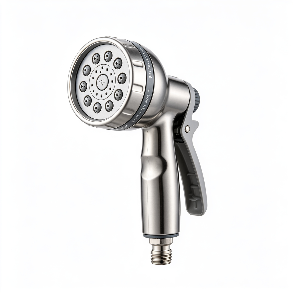 Boltrion Garden Hose Nozzle with 8 Spray Patterns, Adjustable and Heavy Duty for Washing Car, Watering Plants, Washing Pets, and Home Use